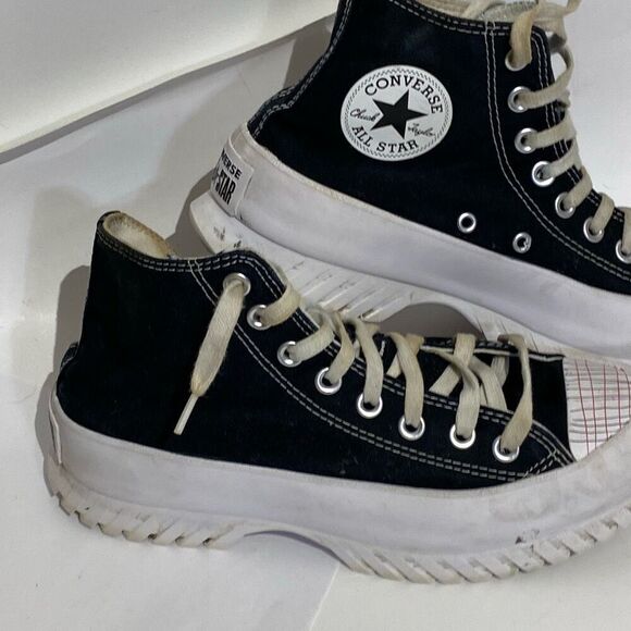 Converse Unisex Black White Chuck Taylor Lugged 2.0 Sneakers Size 6.5 8.5 - Picture 3 of 10